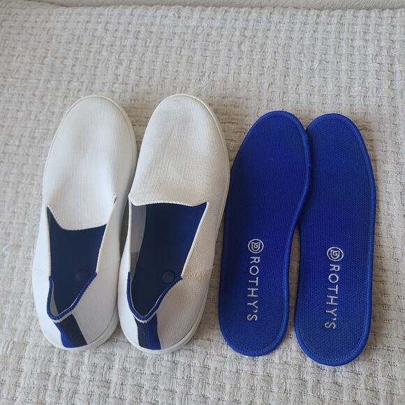 Rothy's The Original Slip On Sneakers Casual White Women's Size 7.5 - Picture 10 of 14